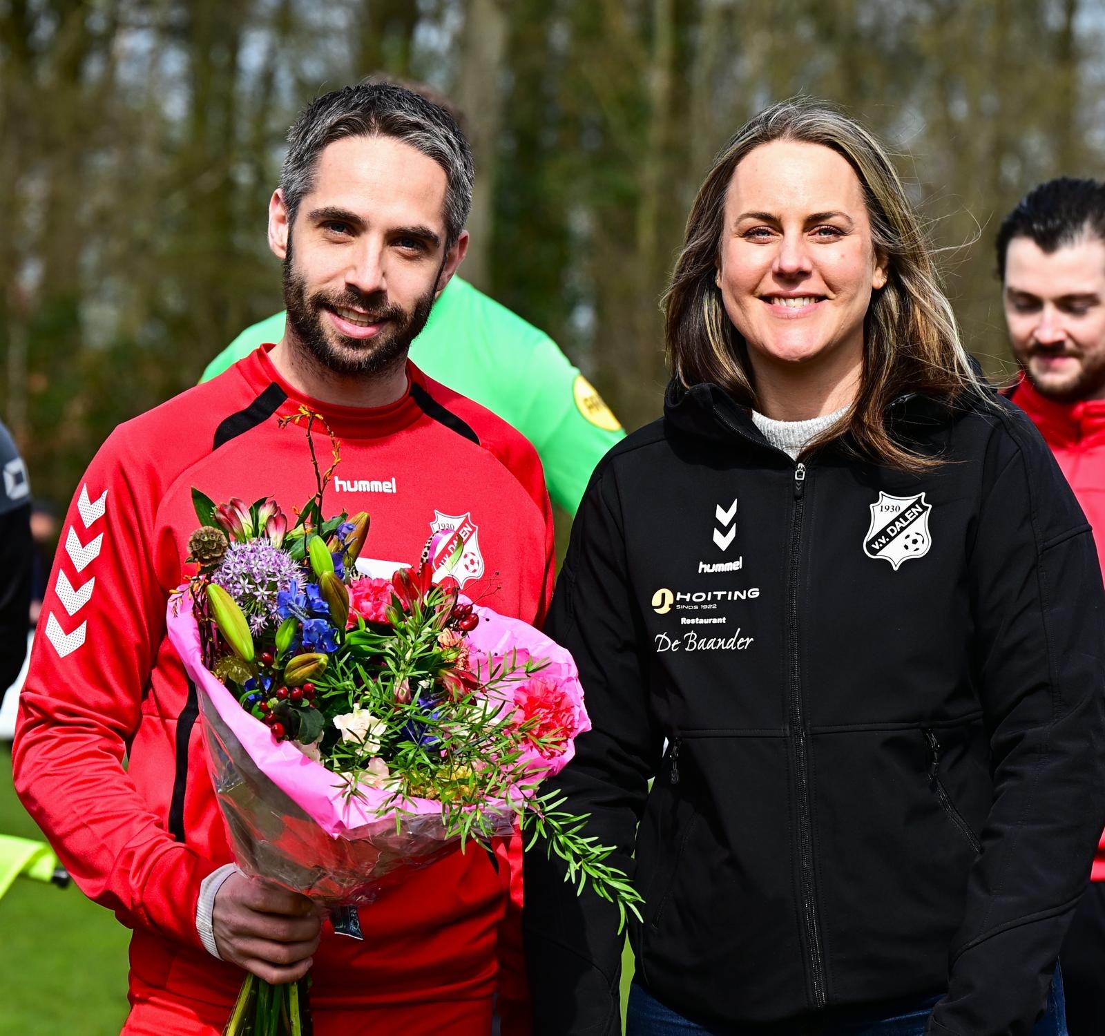 Martijn Koelink heeft 200 wedstrijden in Dalen 1 gespeeld