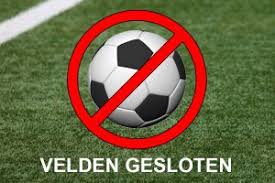 Velden 1, 2, 3 en trainingsveld gesloten