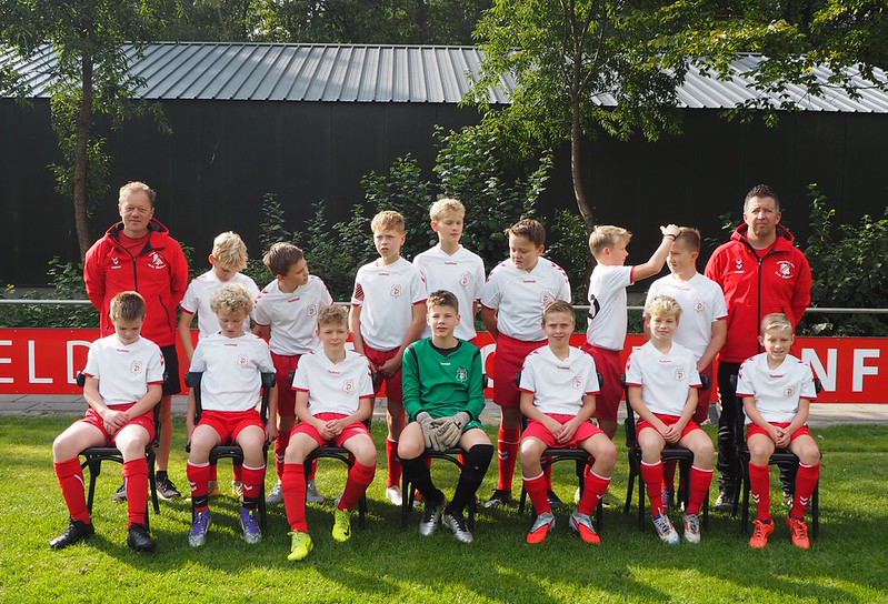 Maken teamfoto’s op zondagmiddag 4 oktober