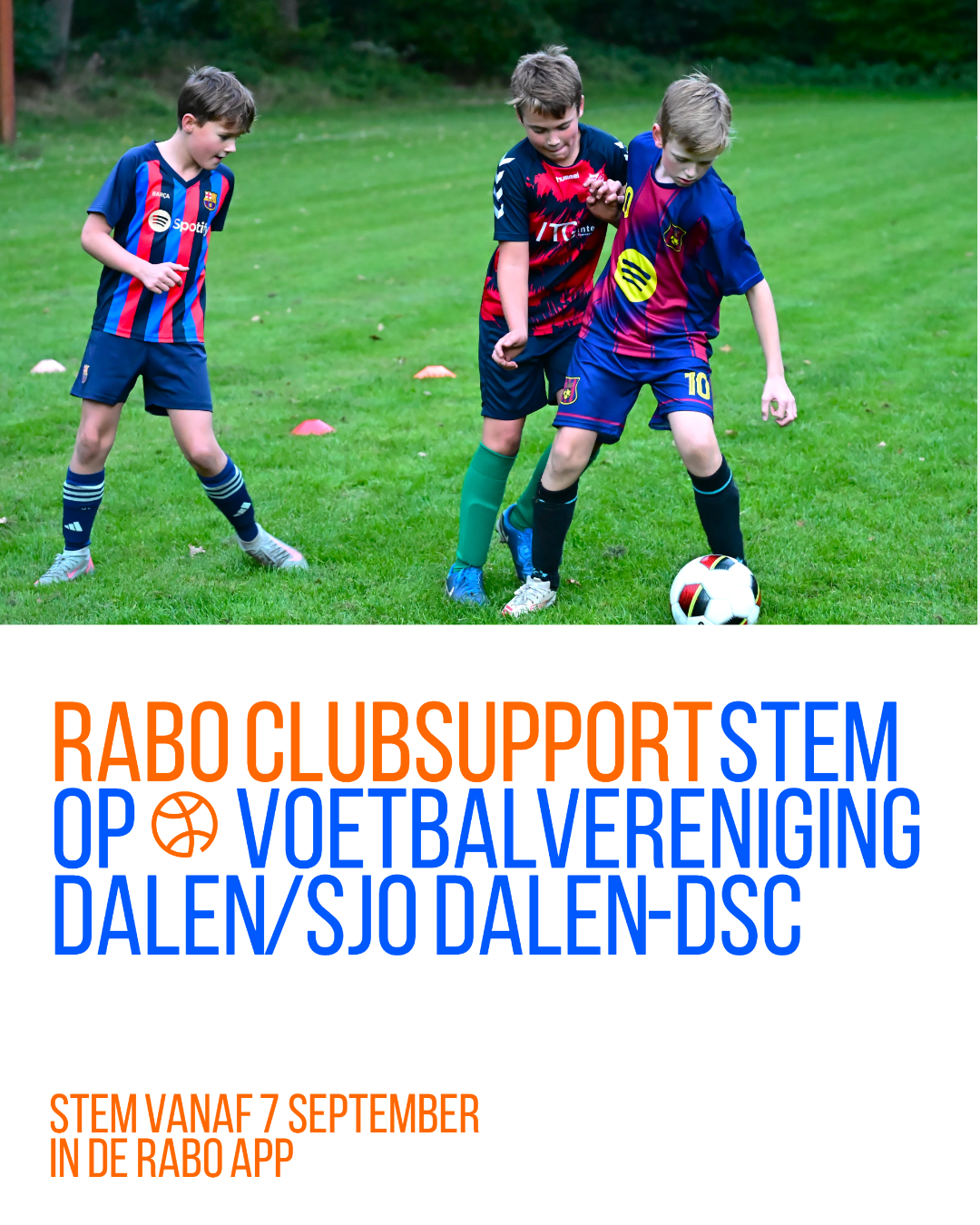 Stem vanaf vandaag op VV Dalen in stemcampagne Rabo ClubSupport